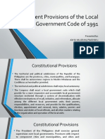 Salient Features of The Local Government Code