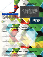Structure and Functions of The Civil Service