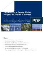 Capitalizing On An Evolving Market - Prospects For Solar PV in Indonesia - USAID, ICED
