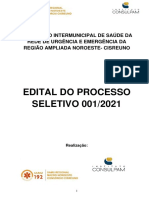 Edital Do Processo SELETIVO 001/2021