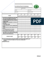 FOR Lista de inspeção em cinto de segurança RW