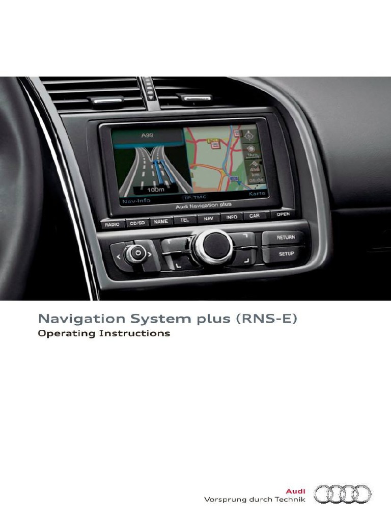 Audi R8 Coupe 2014 Navigation System Plus (RNSE) Operating