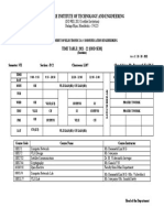 Mangalore Institute of Technology and Engineering: Time Table: 2021 - 22 (Odd Sem)