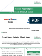 AR10 - Annual Report Sprint Tata Motors & Maruti Suzuki: Shiksha