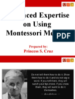Princess S. Cruz - Advanced Expertise On Using Montessori Method