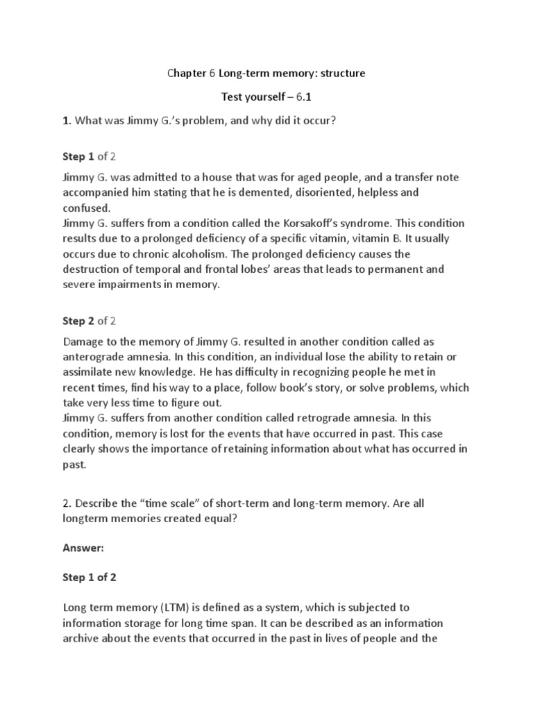 Chapter 6 Longterm Memory Structure | PDF | Memory | Priming (Psychology)