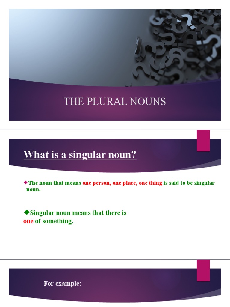 The Plural in English PDF Plural Language Mechanics