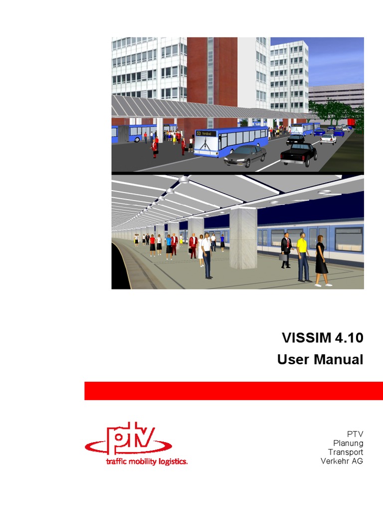 Manual Vissim 410 | PDF | Traffic | Simulation