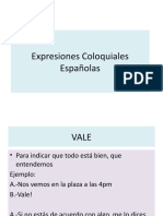 Expresiones Coloquiales Españolas