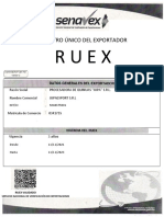RUEX validado para exportador de quinua