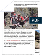 Camino Inca - BBC - Resalta Cautivadora Red Vial de América Del Sur Construida Por Incas - Noticias - Agencia Peruana de Noticias Andina