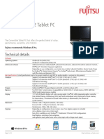 LIFEBOOK® T732 Tablet PC: Data Sheet
