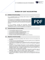 1.1 Definition of Cost Accounting: Alfonso T. Yuchengco College of Business