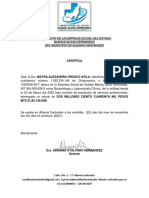 Certificacion Laboral Dra. Mayra