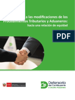 Descarga en PDF «Comentarios a Las Modificaciones de Los Procedimientos Tributarios y Aduaneros» Legis.pe