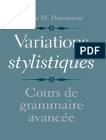 Variations stylistiques. Cours de grammaire avancée-Yale University Press (2016)