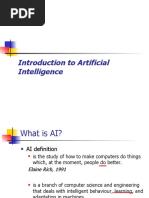 Introduction To Artificial Intelligence