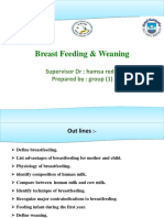 Breast Feeding & Weaning: Supervisor DR: Hamsa Reda. Prepared By: Group
