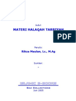 Materi Halaqah Tarbiyah