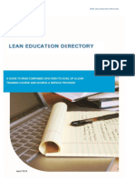 2015 Lean Education Directory