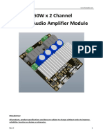 260W X 2 Channel Class D Audio Amplifier Module: Disclaimer