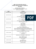 Programme Schedule-Rrc