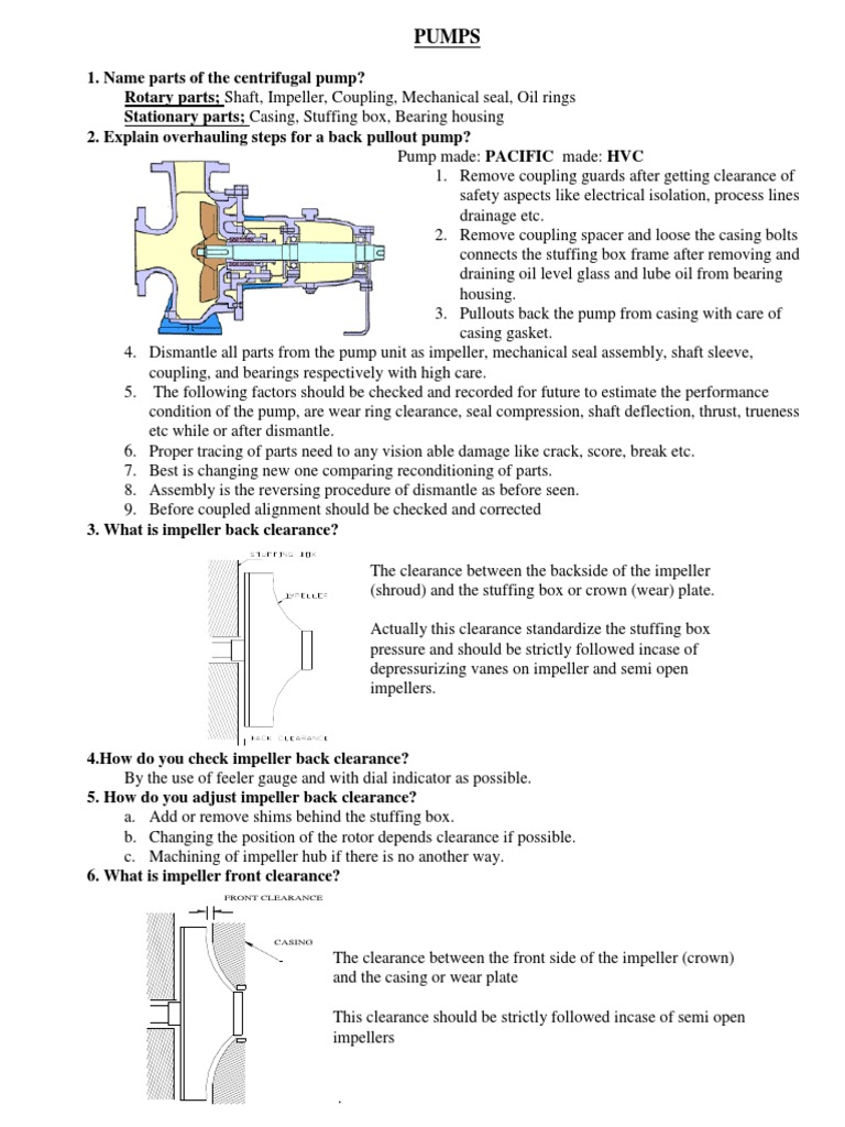 Centrifugal Pump Overhaul Guide | PDF | Pump | Bearing (Mechanical)