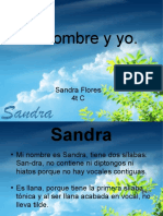 Mi Nombre y Yo Sandra