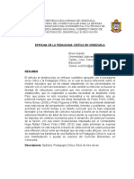 Articulo Epifania de La Pedagogia Crítica