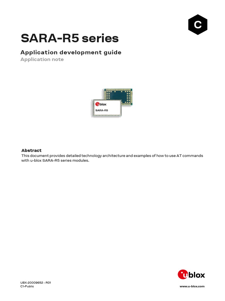 SARA-R5 Series: Application Development Guide | PDF | Lte ...