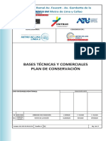 BASES TÉCNICAS Y COMERCIALES PLAN DE CONSERVACIÓN L2-Lima Rev 0A