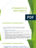 Mantenimiento de Medicamento