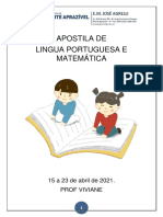 Apostila de Português e Matemática