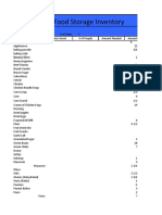 Food Storage Inventory