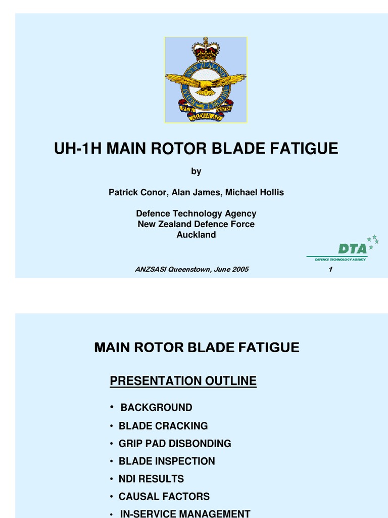 UH-1H Main Rotor Blade Fatigue | PDF | Bell Uh 1 Iroquois | Fatigue ...