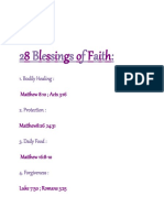 28 Blessings of Faith