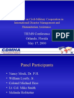 TIEMS Conference Orlando, Florida May 17, 2000