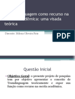 LPTC II - A Translinguagem Como Recurso de Escrita Acadêmica