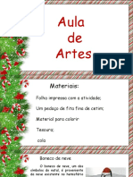 Aula de Artes - Natal - Boneco de Neve