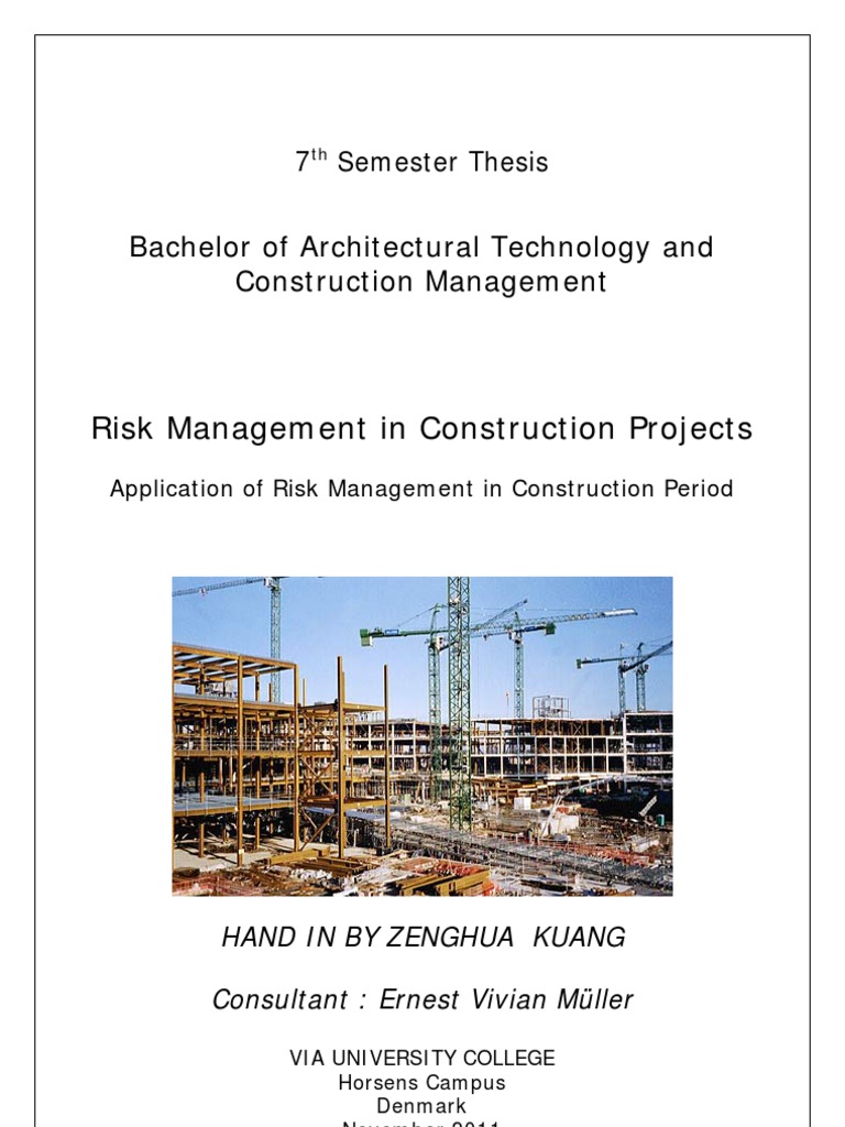 Risk Management in Construction Projects | PDF | Risk Management | Risk