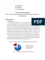 Faktor - Faktor Yang Mempengaruhi Wakif Dalam Melakukan Wakaf Uang Di Kota Palembang (Annisa Nirmalasari 01021181823023, Ekonomi Pembangunan)
