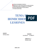 Tema 3 Homicidios y Lesiones Graves, Tecnicas de Investigacion Penal