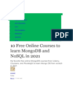 10 Free Online Courses To Learn Mongodb and Nosql in 2021: Javarevisited