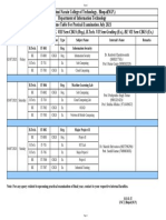 Time Table 7th & 8th Semester IT July 2021 BE CBGS  & B.Tech. Student Copy