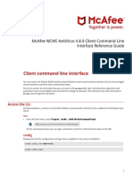 McAfee MOVE AntiVirus 4.8.0 Client Command Line Interface Reference Guide - CLP9421