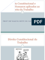 DIREITO CONSTITUCIONAL E DIREITOS HUMANOS APLICADOS AO DIREITO DO TRABALHO - aula 01 - Constitucional