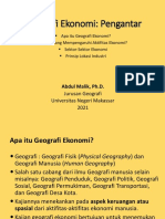 Geografi Ekonomi - Pengantar