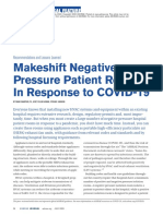 Makeshift Negative Pressure Patient Rooms in Response To COVID-19