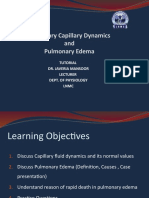 Pulmonary Capillary Dynamics and Edema