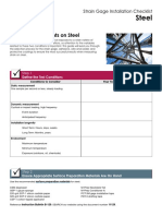 Steel: Strain Measurements On Steel